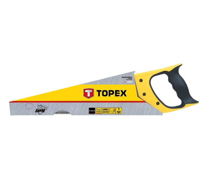 Пила-ножовка 400мм "Shark", 7TPI, TOPEX