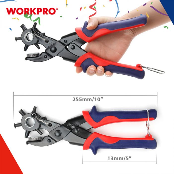 Дырокол для кожи с рычагом WORKPRO