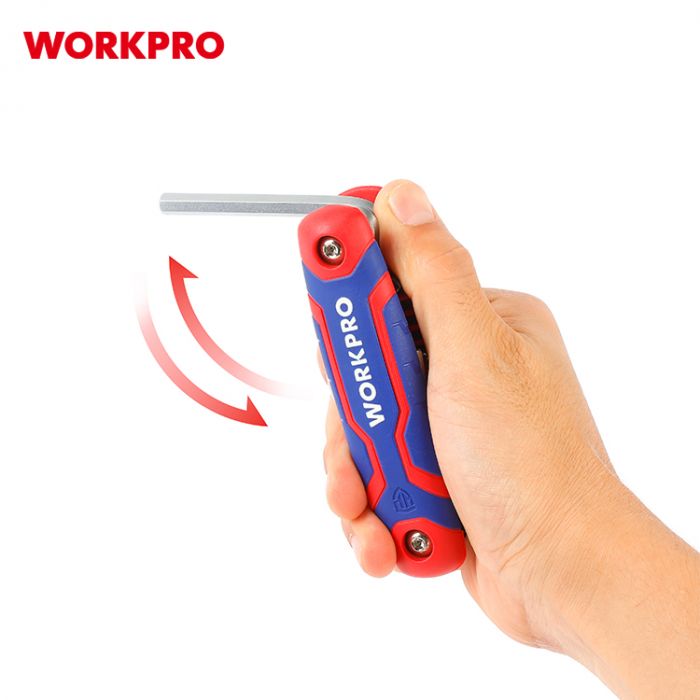 Ключи 6-гранные складные 8шт WORKPRO, WP222019