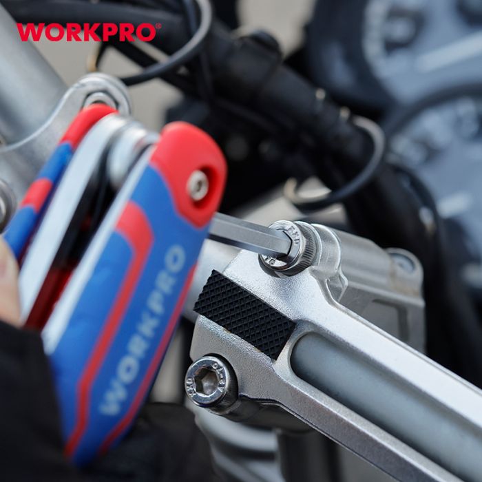 Ключи 6-гранные складные 8шт WORKPRO, WP222019