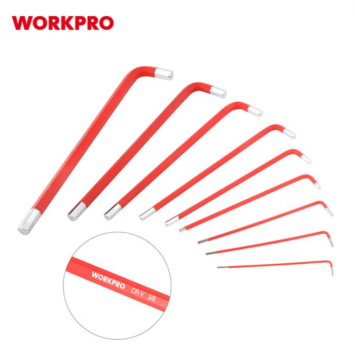 Набор шестигранных ключей 9шт WORKPRO, WP222017