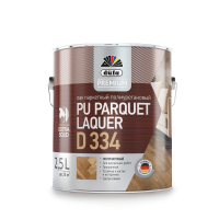 Лак PU PARQUET LAQUER D334, паркетный полуматовый, 750 мл, Dufa Premium