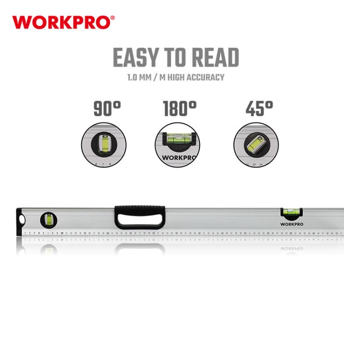 Уровень алюминиевый 600мм WORKPRO, WP262003