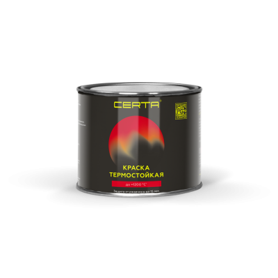 "CERTA" эмаль термостойкая антикоррозионная красно-коричневый RAL 8012 до 500°С