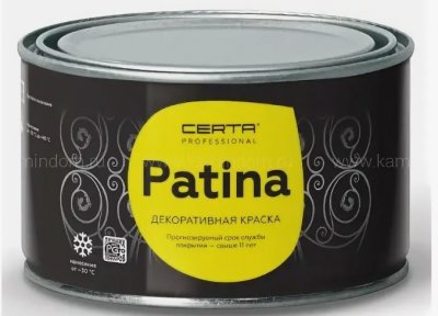 Эмаль термостойкая CERTA-PATINA олимпийское золото до 700°С, 0,08кг, PATR0034