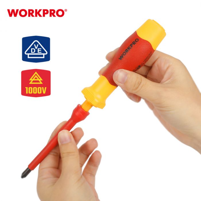 Набор изолированных сменных отверток 12шт WORKPRO