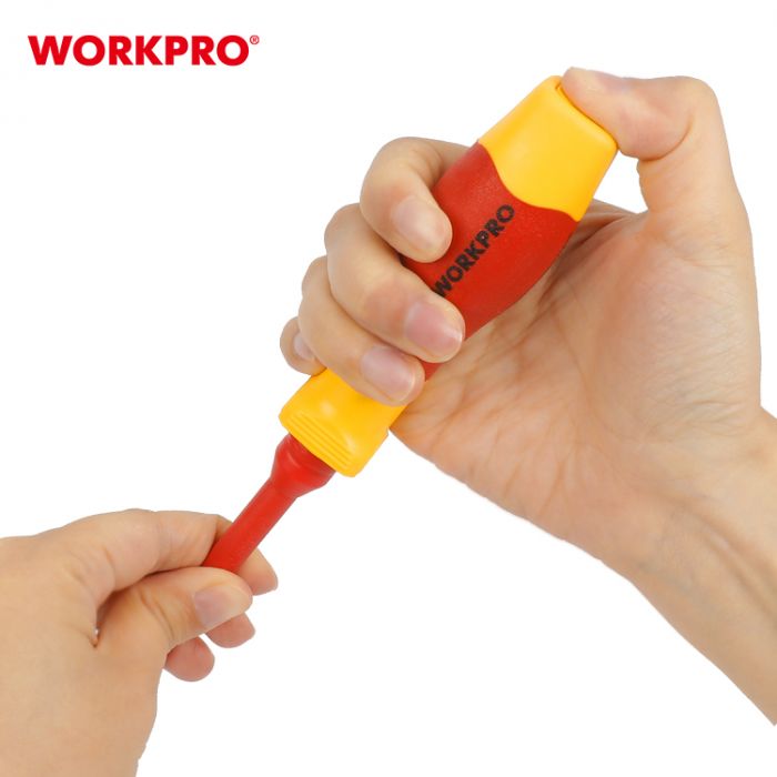Набор изолированных сменных отверток 12шт WORKPRO
