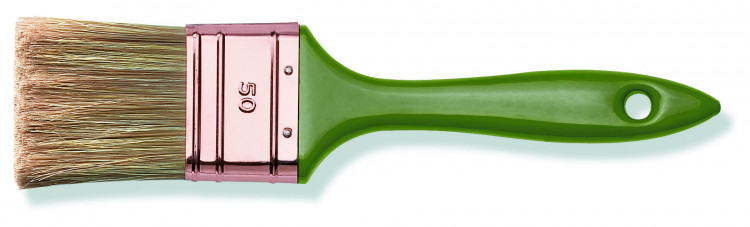 Кисть флейцевая, толщ. 6, ПЭТ-кит. щет, пластиковая лакированная ручка (30-100 мм) Color Expert