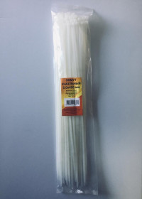 Хомут пластиковый белый 100 шт 5,0х450 мм (нейлон)