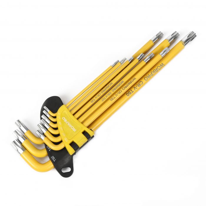 Набор ключей TORX 9шт длинные WORKPRO