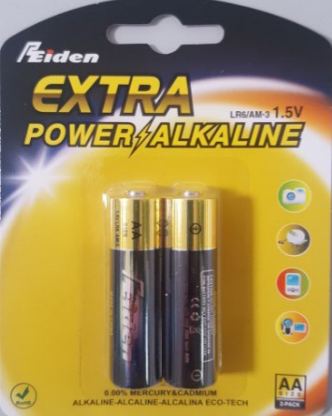 Алкалиновая батарейка 1.5V/AA/LR6 - 0,1416 блистер 2 шт