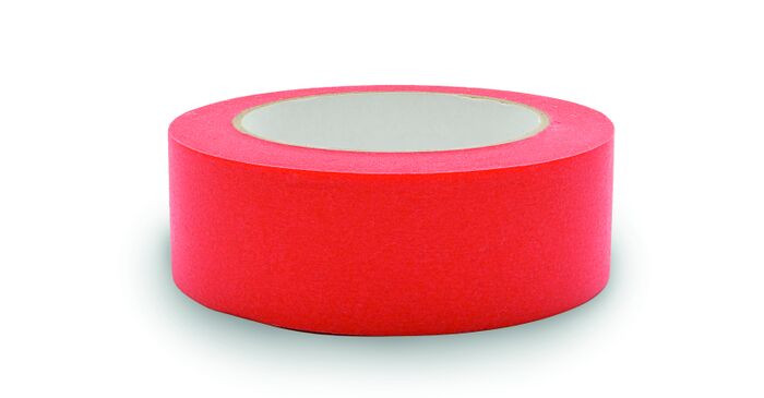 Лента бумажная красная, акриловый клей, UV150 8,5мк, особо прочная Color Expert