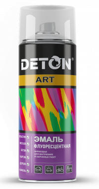 Аэрозоль "DETON" ART Флуоресцентная эмаль 520 мл (12)