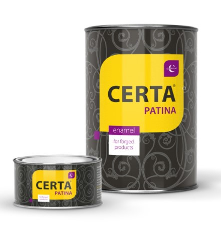 Защитно-декоративная краска, до 700°С, 0,5 кг., CERTA-PATINA
