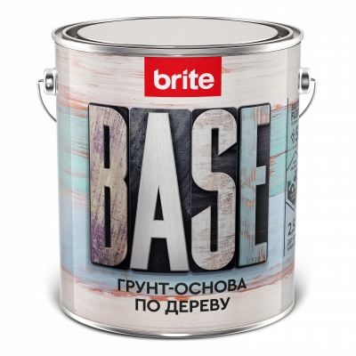 Грунт-основа BRITE FLEXX по дереву, ведро 2,5 л