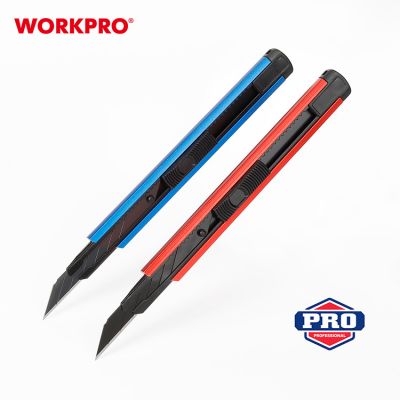 Нож алюминиевый 9мм WORKPRO