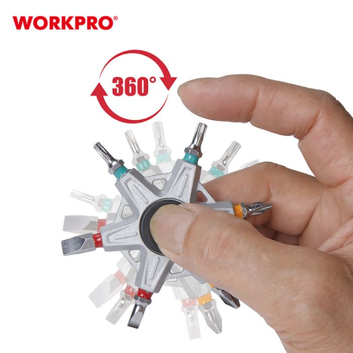 Отвертка спинер 6-В-1 WORKPRO