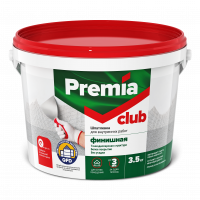 Шпатлевка PREMIA CLUB финишная для внутренних работ, ведро 1,5 кг