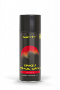 "CERTA" эмаль термост. антикор. антрацит до 600°С (аэрозоль 520 мл) 