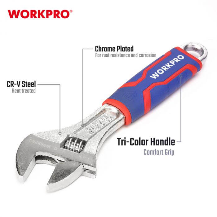 Ключ разводной 200мм 2к WORKPRO, WP272011