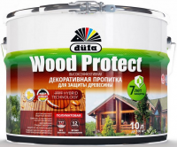 Пропитка WOOD PROTECT для защиты древесины, тик, 10 л, Dufa