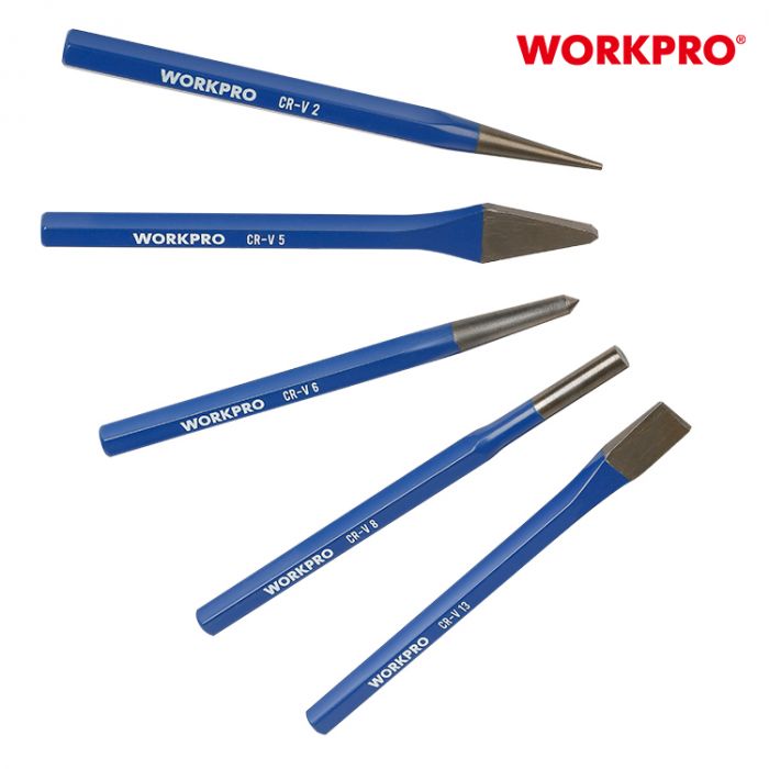 Набор выколоток 5шт WORKPRO, WP201303
