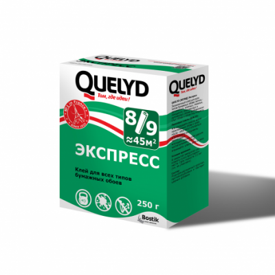 Клей обойный &quot;ЭКСПРЕСС&quot; 250 гр, QUELYD