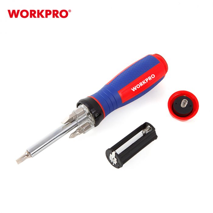 Отвертка с подсветкой 4-В-1 WORKPRO