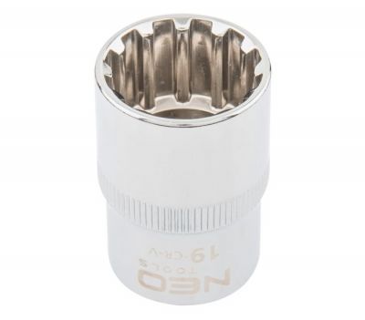 Головка сменная  Spline 1/2" 19мм, NEO