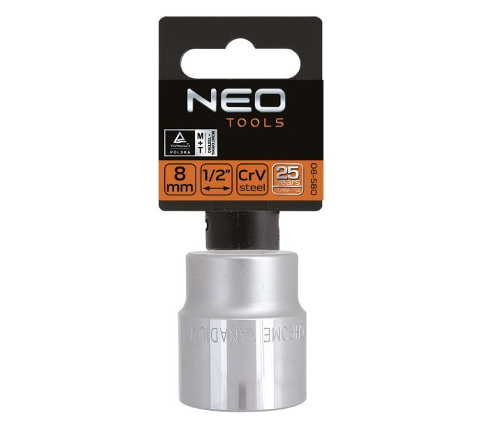 Головка сменная  Spline 1/2" 8мм, NEO