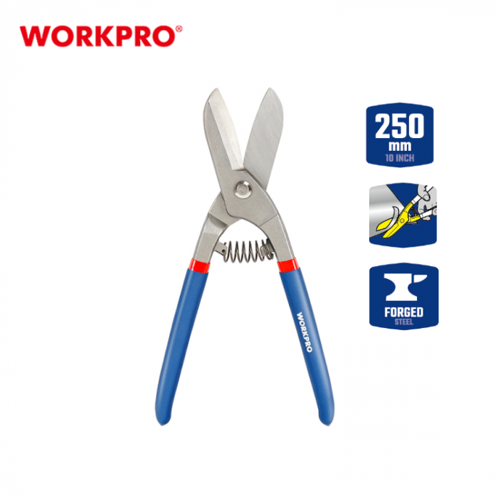 Ножницы по металлу прямые 250мм WORKPRO, WP214014