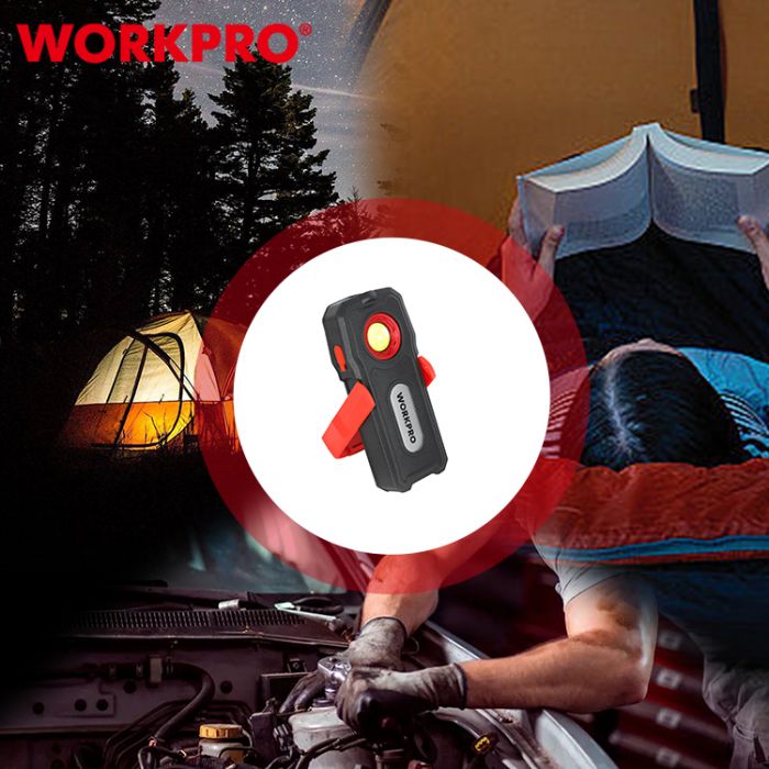 Фонарь рабочий перезаряжаемый 1200LM WORKPRO, WP352002