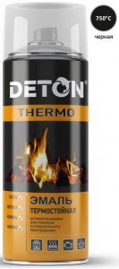 Эмаль термостойкая - аэрозоль "DETON THERMO" 520 мл