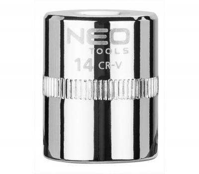 Головка сменная 6-гранная короткая 1/4" 14мм, NEO