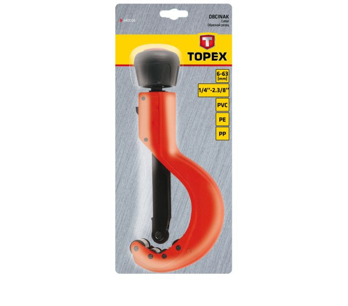 Труборез для полимерных труб 6-63 мм (1/4"-2.5/8") TOPEX