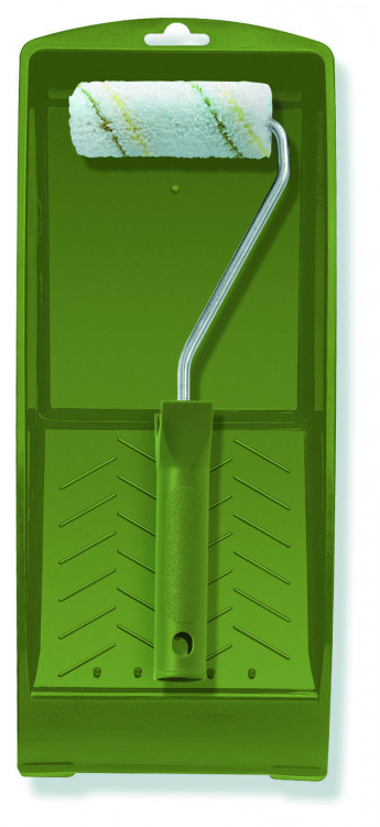 Набор: ролик, 10см, Ядро 16, м/фаз 9, зеленый пол. 29 см ручка, ванна Color Expert