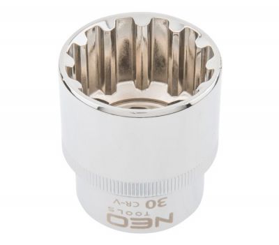 Головка сменная  Spline 1/2" 30мм, NEO