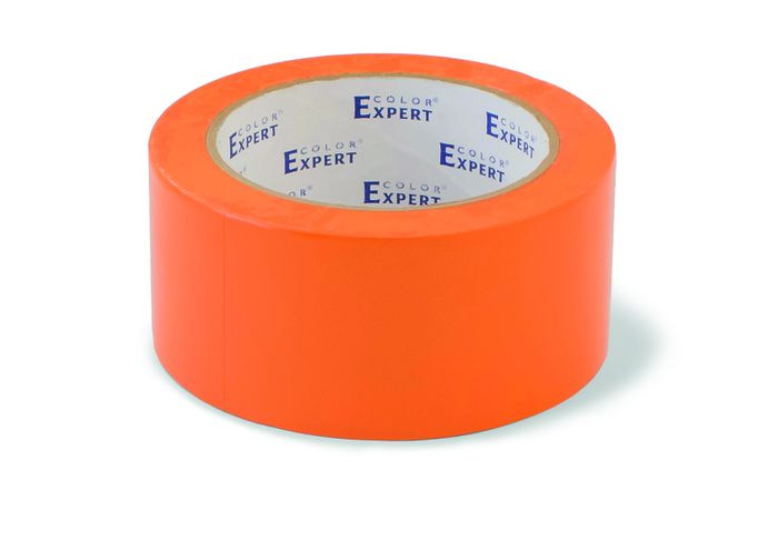 Клейкая лента, ПВХ, 50ммx33м,оранж, гладкая,устойч. УФ 14 Color Expert