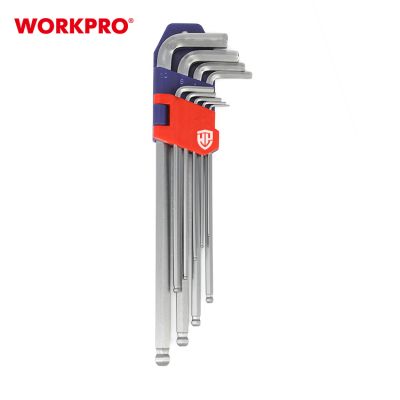 Набор шестигранных ключей 9шт с шаровидными наконечниками WORKPRO