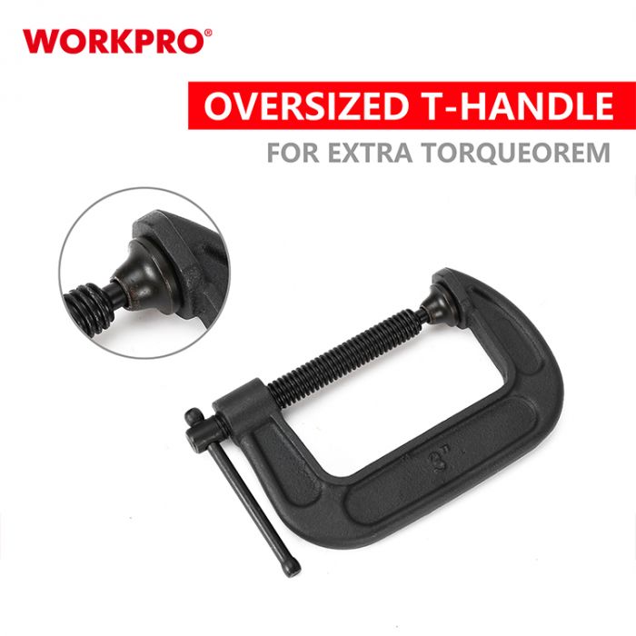 Зажим C-образный 76мм WORKPRO