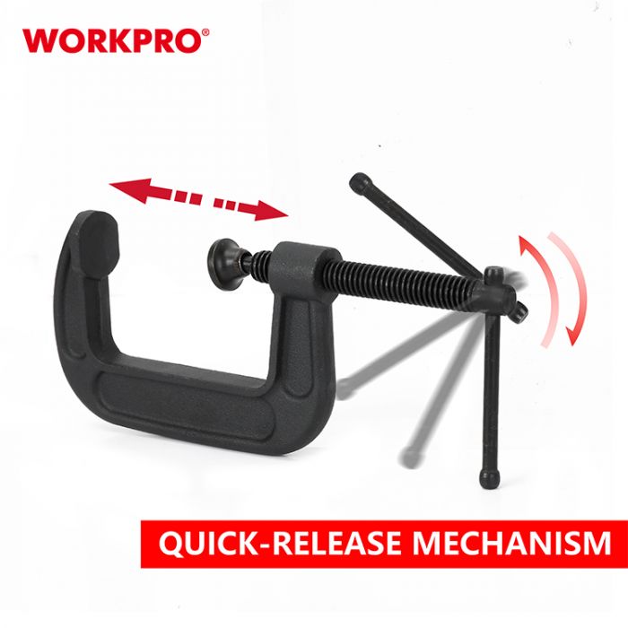 Зажим C-образный 76мм WORKPRO