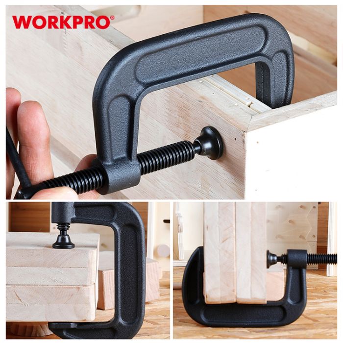 Зажим C-образный 76мм WORKPRO
