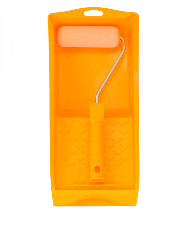 Набор: ролик 11см, мелкий поролон флокированный, 29 см ручка, ванна Color Expert