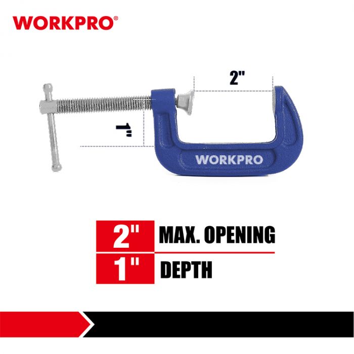 Зажим C-образный 50мм WORKPRO
