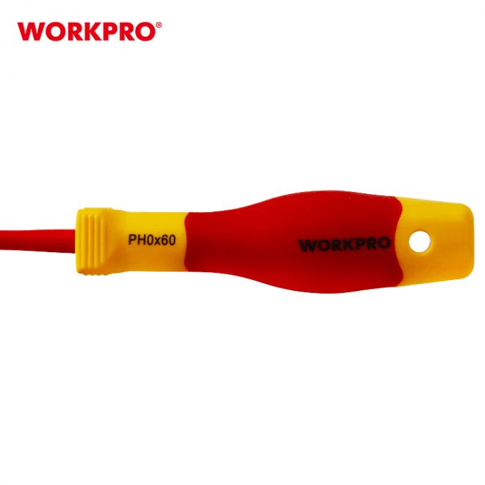 Отвертка изолированная крестовая PH0x60мм WORKPRO