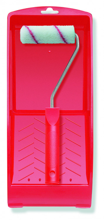 Набор: ролик 10см, ядро 16мм, полиэстер 12мм, 29 мм ручка, ванна, Color Expert