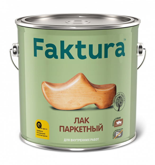 Лак FAKTURA паркетный полуматовый, банка 0,7 л