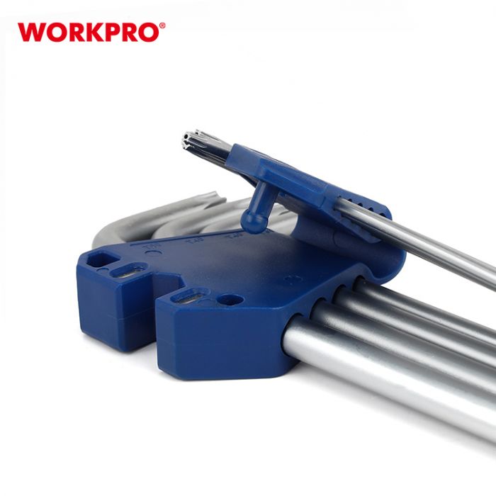 Набор шестигранных ключей 9шт с длинной рукояткой WORKPRO