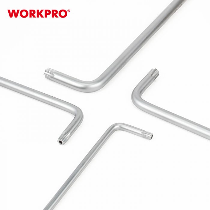 Набор шестигранных ключей 9шт с длинной рукояткой WORKPRO