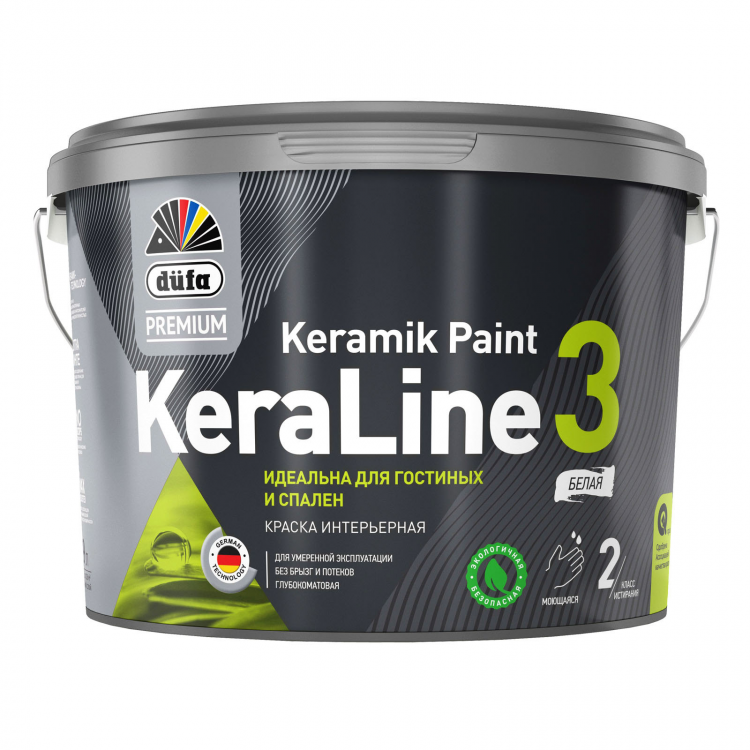 "Dufa Premium" ВД краска KeraLine 3 для умеренной эксплуатации, база 3